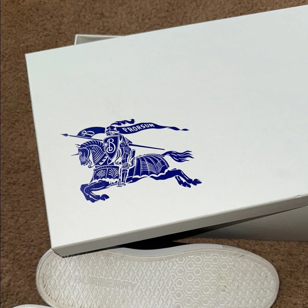 EUC Burberry Women’s 8.5 Stylish Green and Purple Sneakers Check - Picture 8 of 10